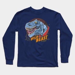 T rex Wild Beast Long Sleeve T-Shirt